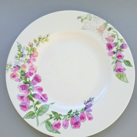 Vintage Pfaltzgraff Cape May Salad Plate Set, Light Purple Floral c.1990s USA - Picture 2 of 9